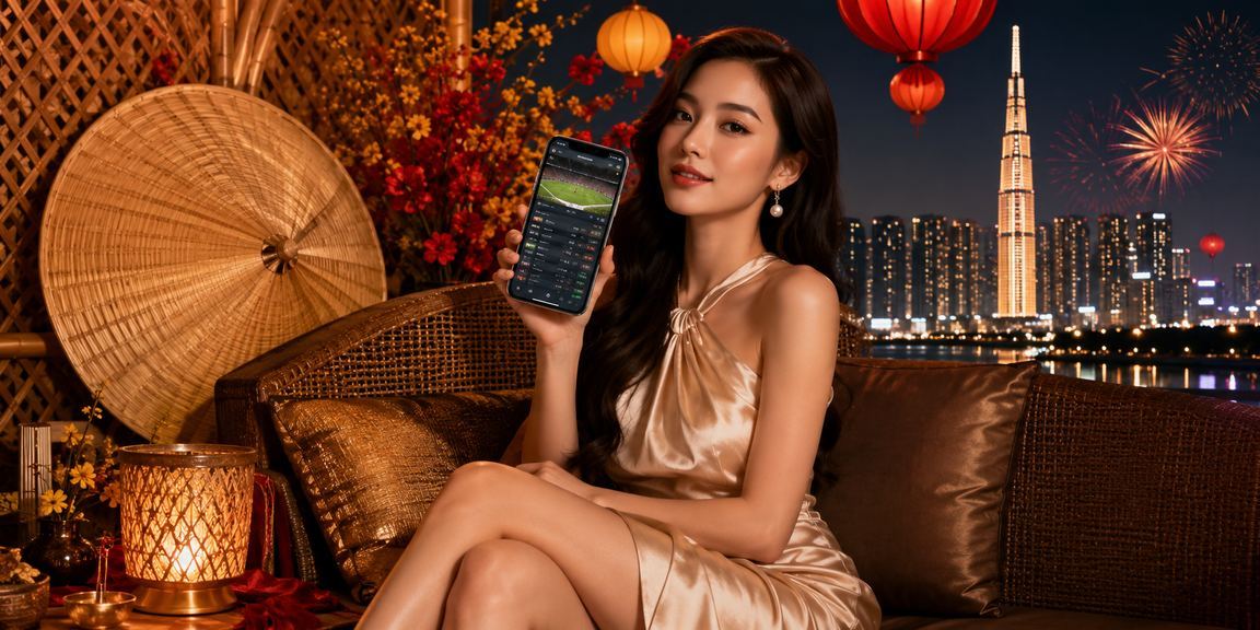 Người dùng Hồ Chí Minh đội nón lá theo dõi cá cược thể thao trực tuyến