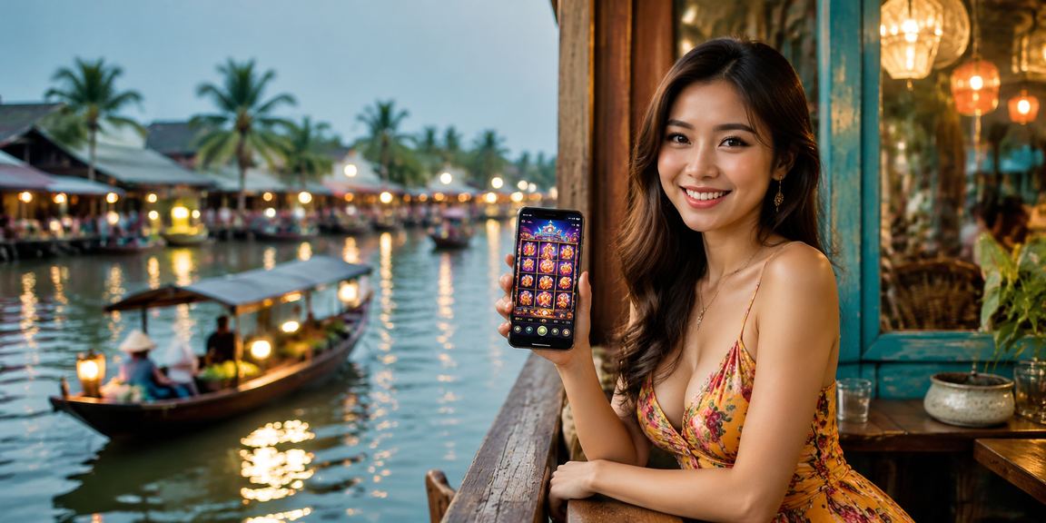 Người dùng vùng Mekong thưởng thức cà phê sáng trong khi chơi slot game trên điện thoại